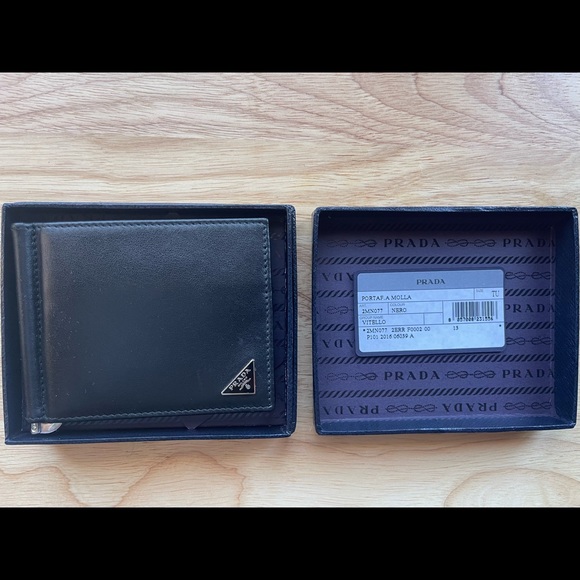 Prada black billfold wallet - Picture 2 of 5